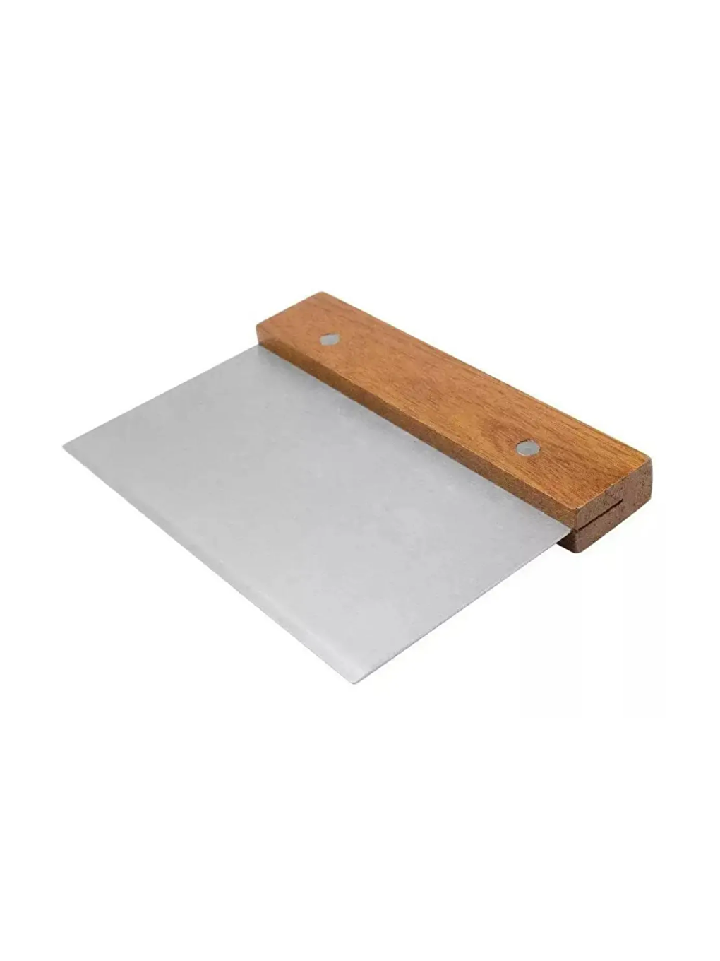 Kahverengi Paslanmaz Çelik Ahşap Saplı Spatula 3'lü Set-3