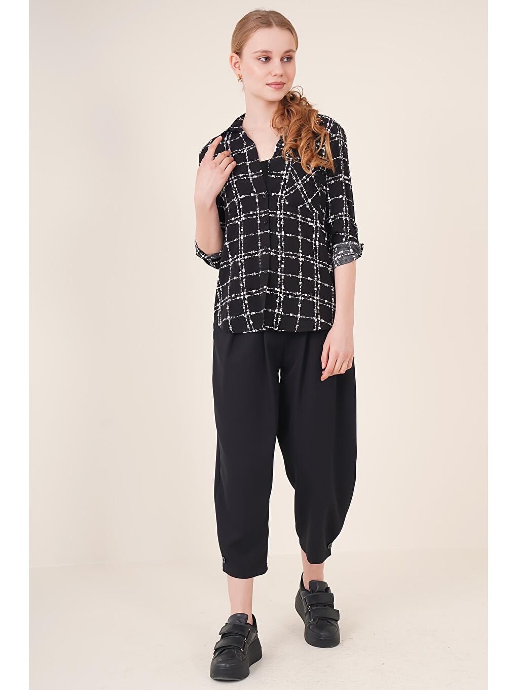 3639 TEK CEPLİ GÖMLEK - A.Siyah-2