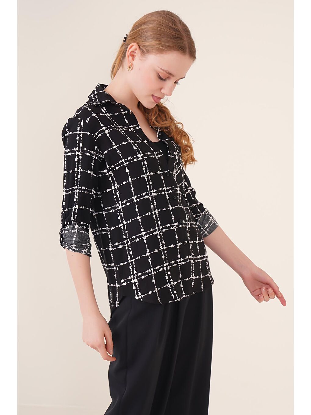 3639 TEK CEPLİ GÖMLEK - A.Siyah-3