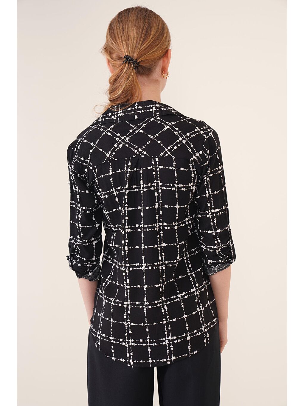 3639 TEK CEPLİ GÖMLEK - A.Siyah-5