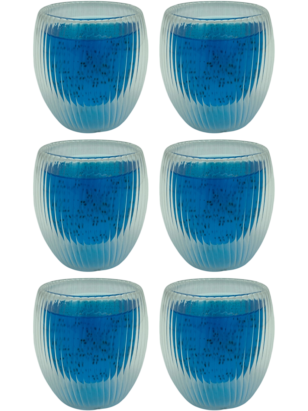 Renksiz Çift Cidarlı 250 ml Bardak Seti 6 Adet 2321-2