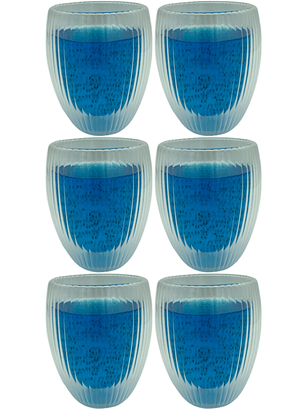 Renksiz Çift Cidarlı 300 ml Bardak Seti 6 Adet 2322-2