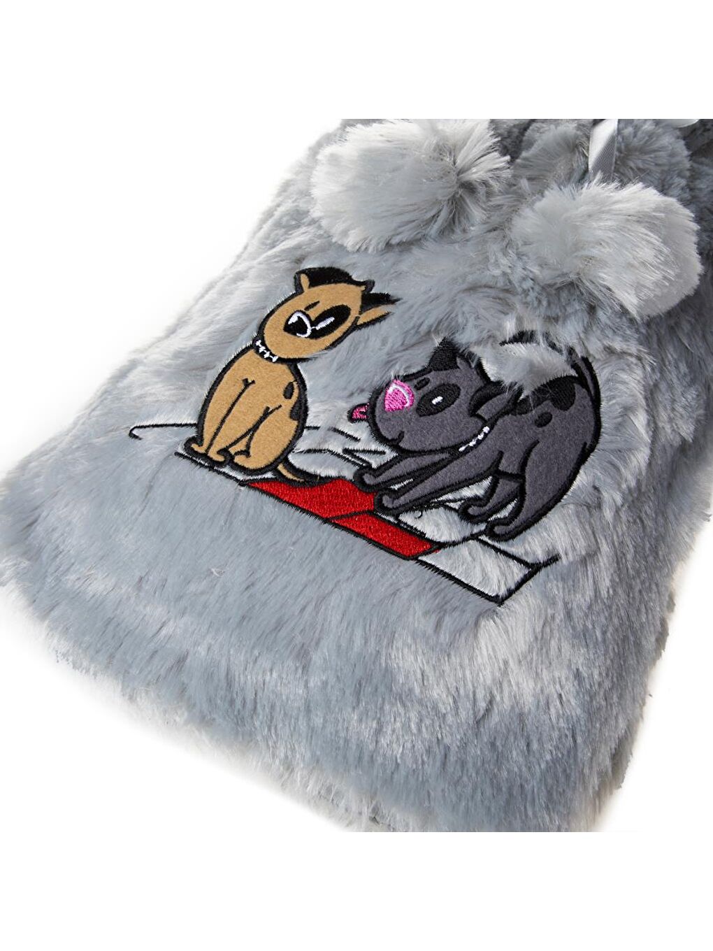 Biggdesign Dogs Gri Pelüş Sıcak Su Torbası - 5