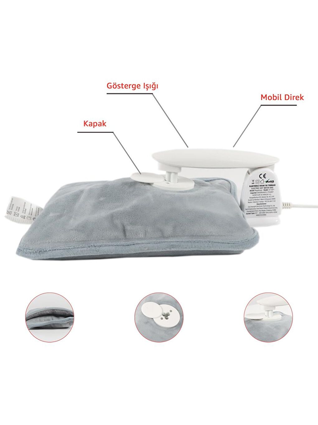 Cats Meraklı Kedi Elektrikli Sıcak Su Torbası-1