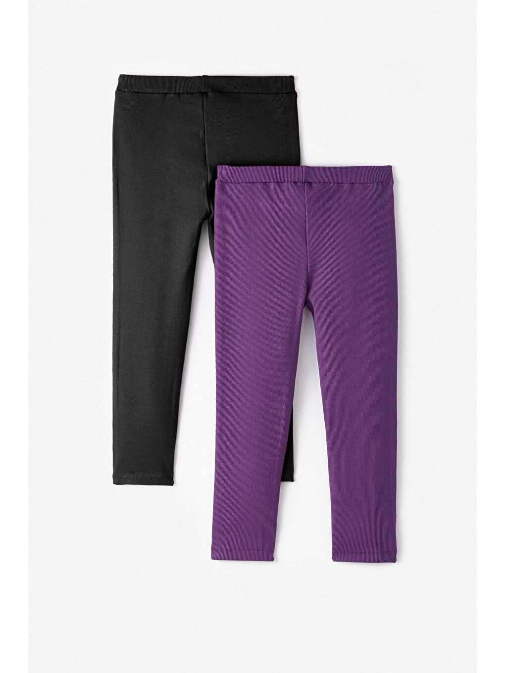 Mor Kız Çocuk 2'li Kaşkorse Tayt-1
