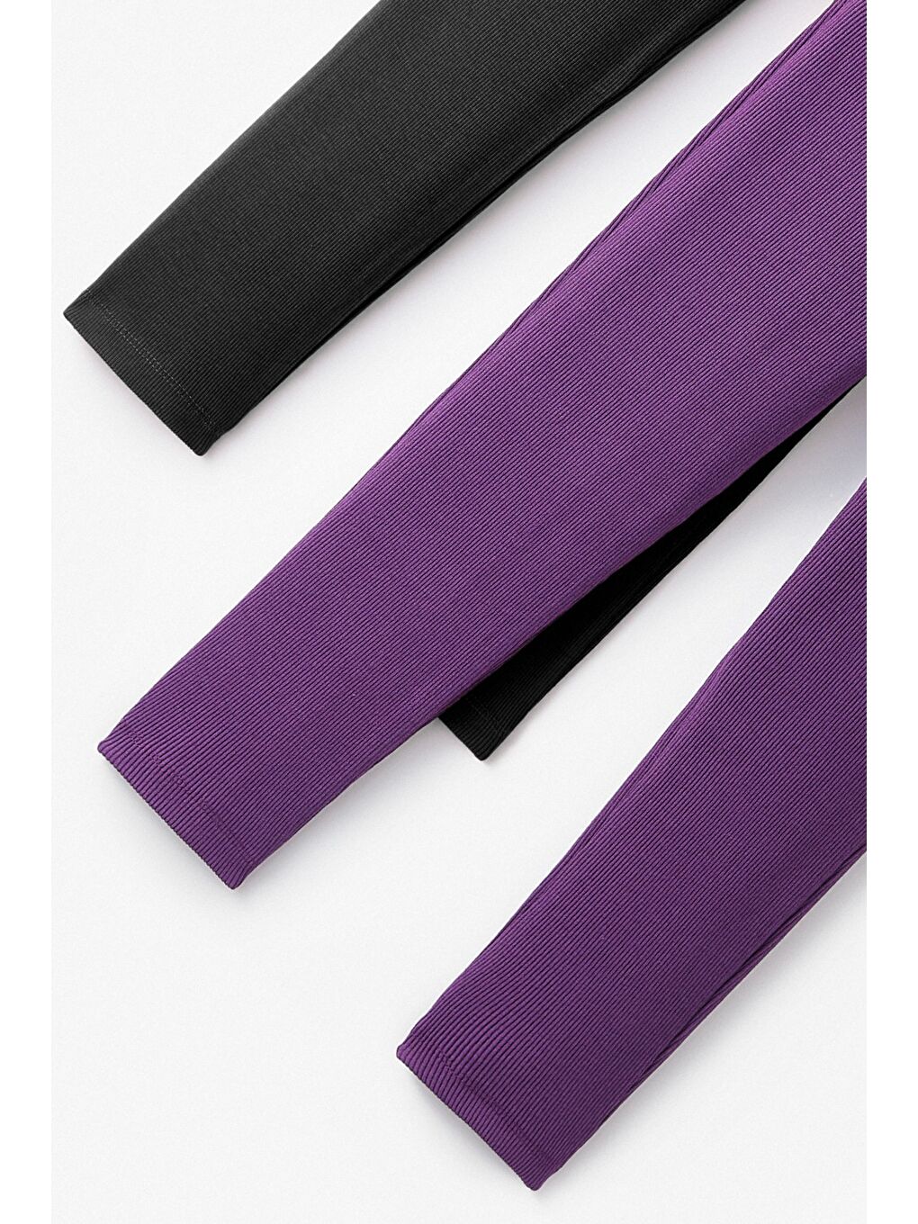 Mor Kız Çocuk 2'li Kaşkorse Tayt-2