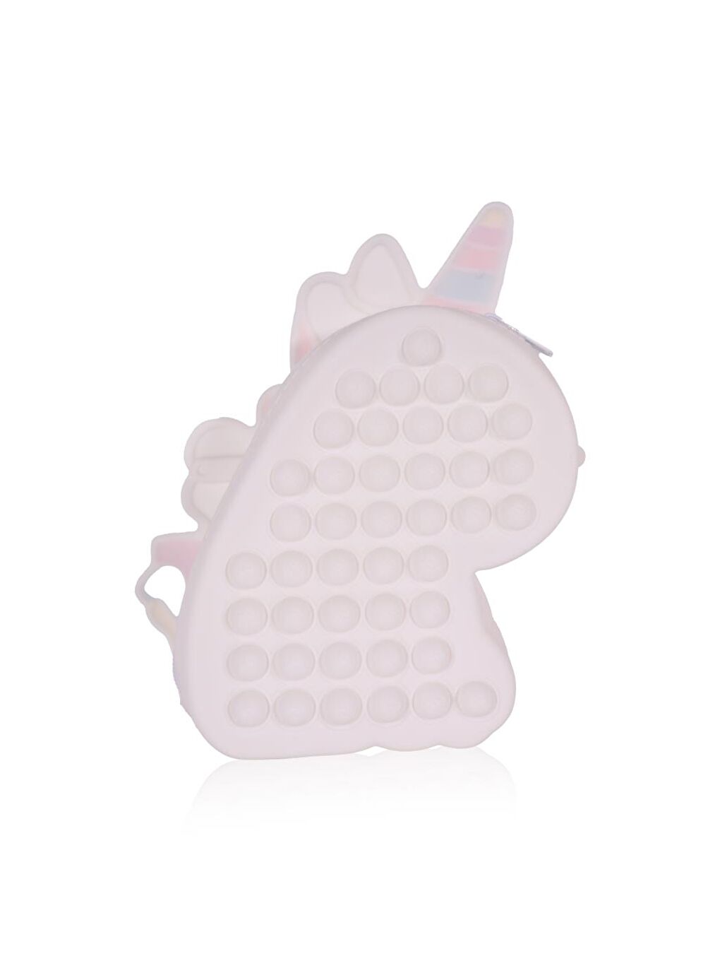 Pembe Silikon Beyaz Omuz Çantası-1