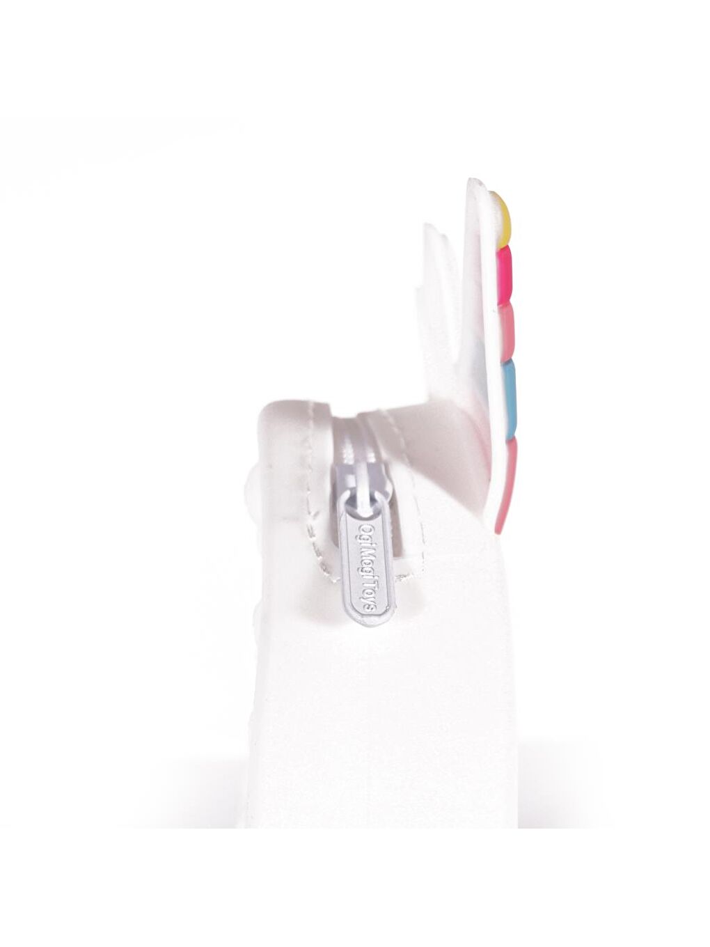 Pembe Silikon Beyaz Omuz Çantası-2