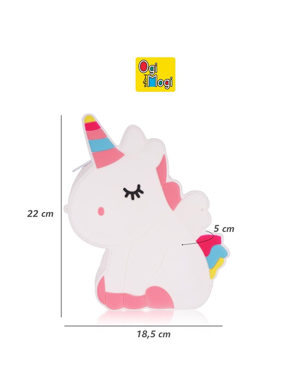 Pembe Silikon Beyaz Omuz Çantası-5