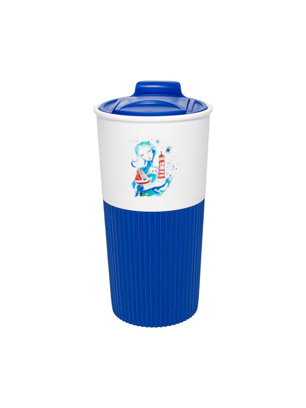 Mavi Fenerci Kız 450 Ml Plastik Mug