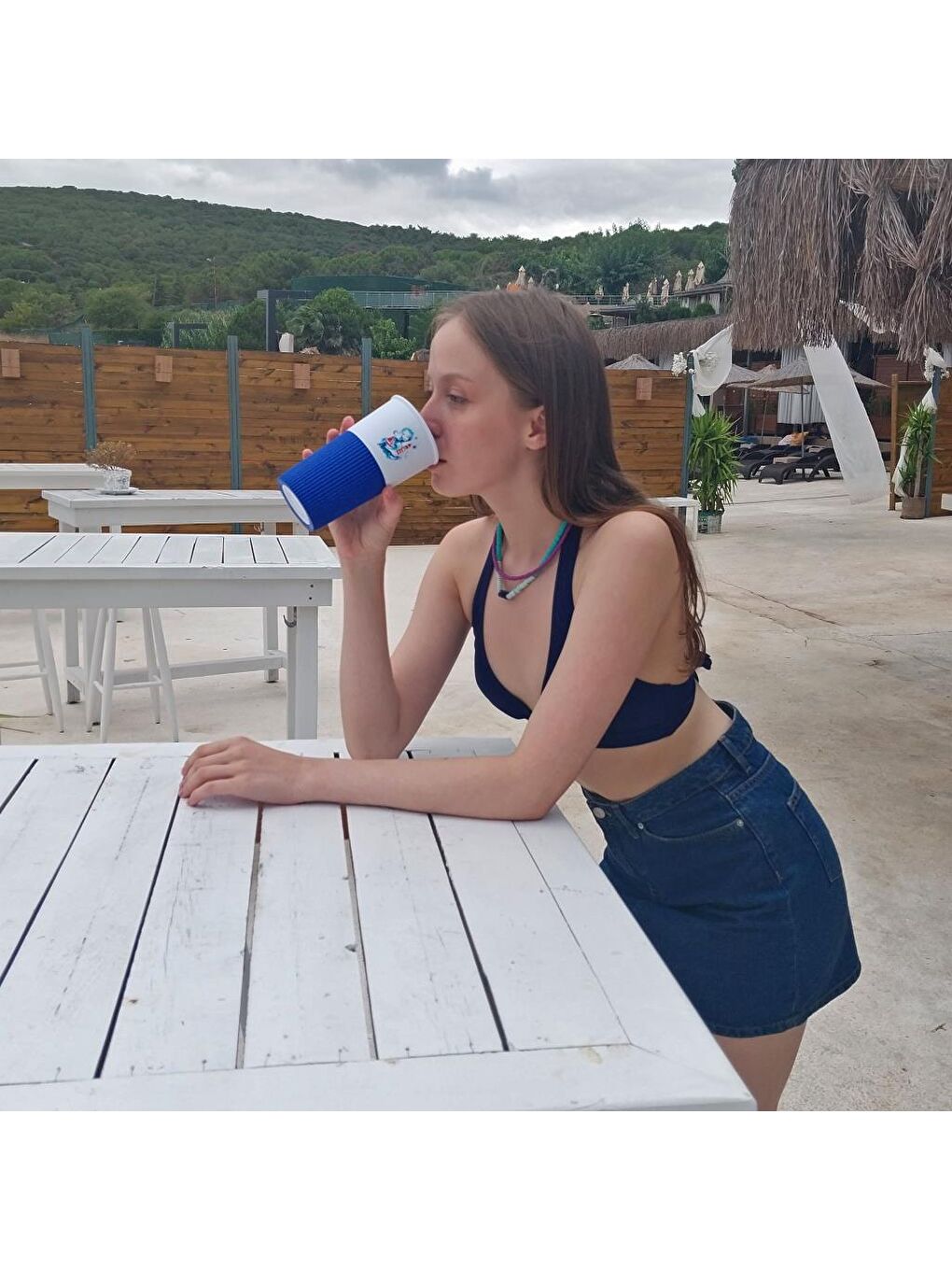 Mavi Fenerci Kız 450 Ml Plastik Mug-6