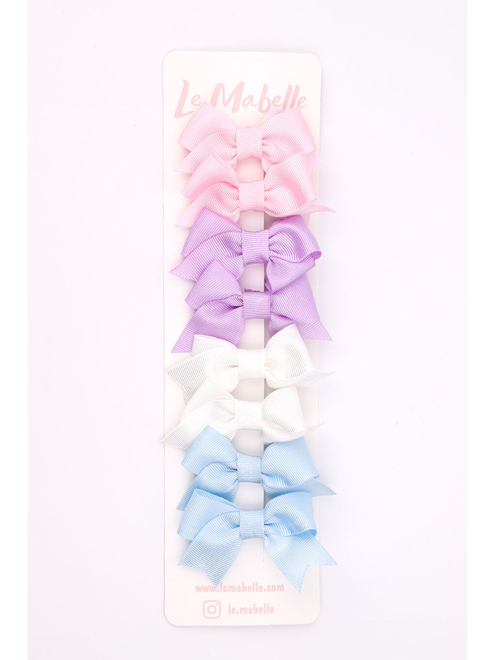 Karışık Çok Renkli Soft 8'li Kurdele Fiyonk Klips Toka Set