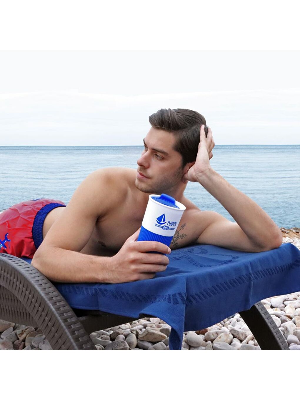 Karışık Marine Yelken 450 Ml Plastik Mug-5