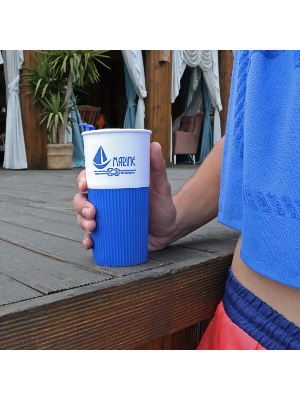 Karışık Marine Yelken 450 Ml Plastik Mug-6