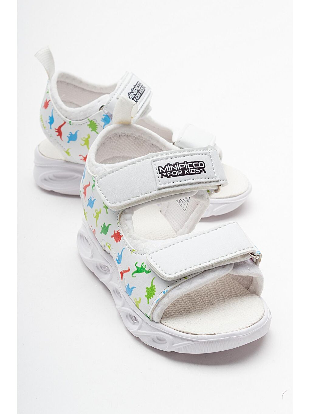 Erkek Çocuk Beyaz Işıklı Anatomik Hafif Spor Sandalet