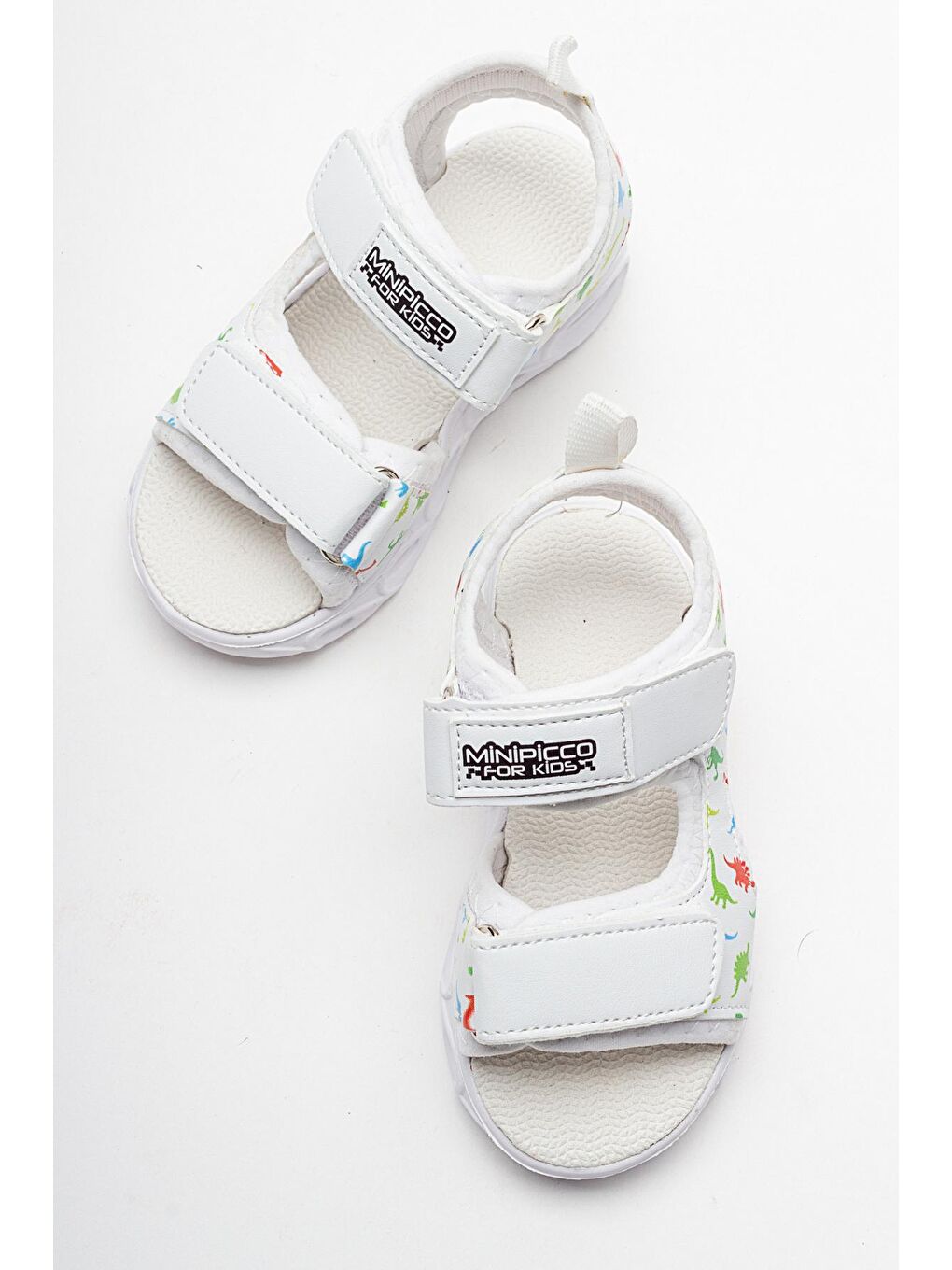 Erkek Çocuk Beyaz Işıklı Anatomik Hafif Spor Sandalet-2