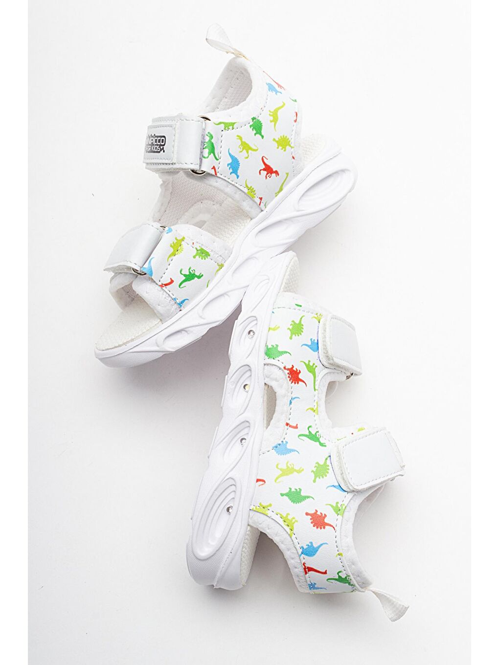 Erkek Çocuk Beyaz Işıklı Anatomik Hafif Spor Sandalet-3