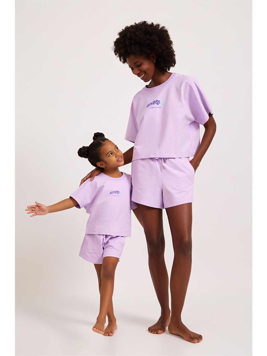 Lavender Kadın Tişört Lila-3