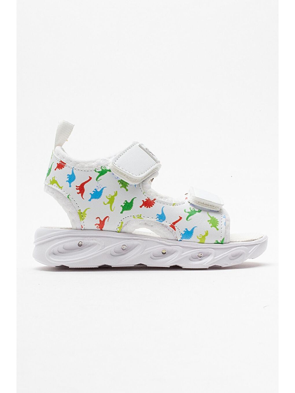 Erkek Çocuk Beyaz Işıklı Anatomik Hafif Spor Sandalet-4