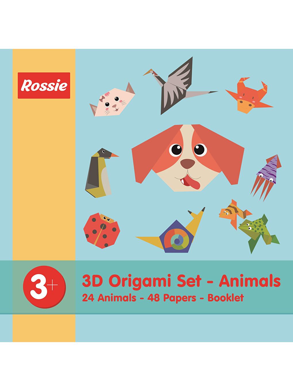 Rossie Karışık Origami Seti - 3 Boyutlu Hayvanlar - 7