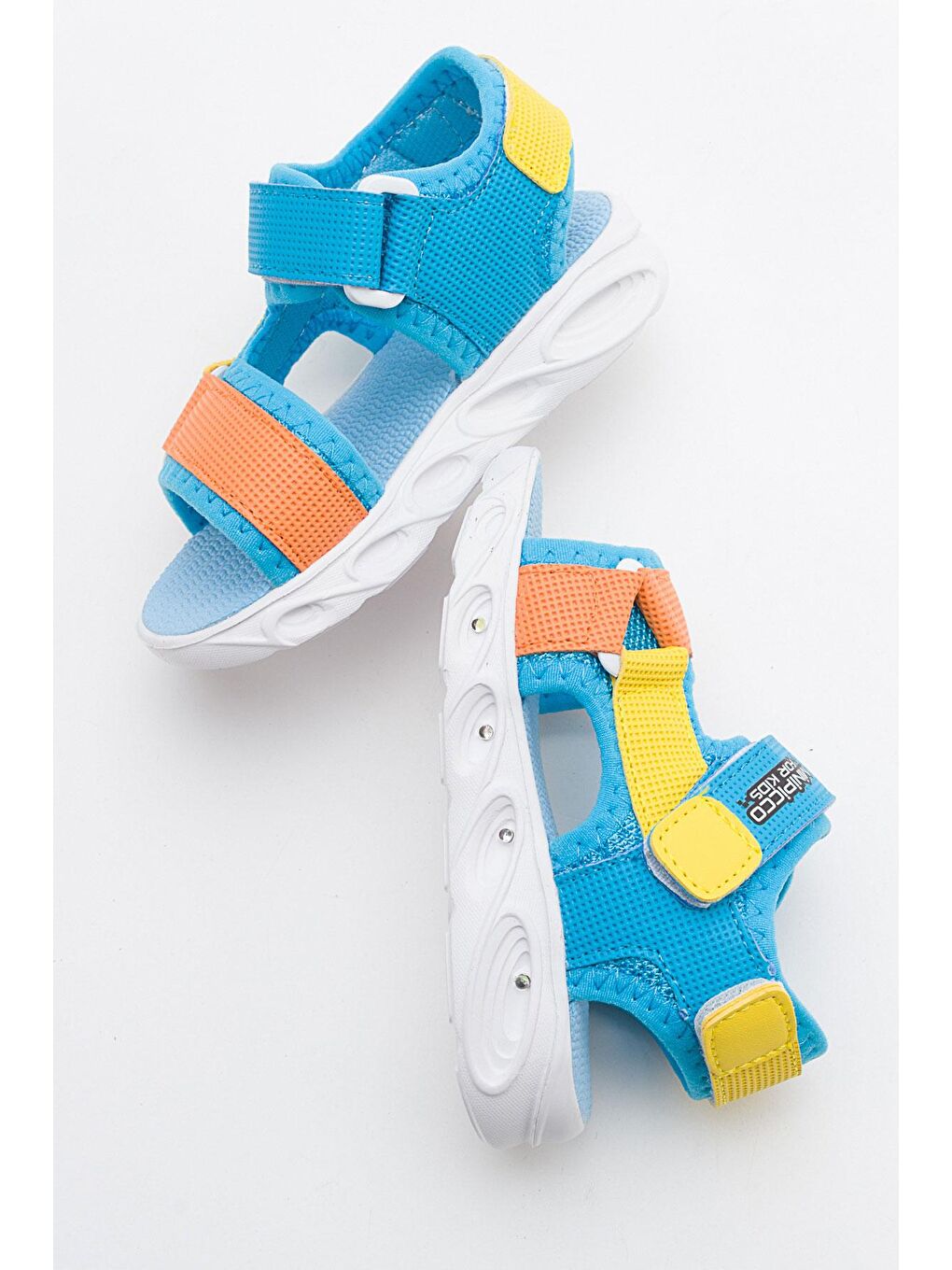 Erkek Çocuk Mavi-Sax Işıklı Anatomik Hafif Spor Sandalet-3