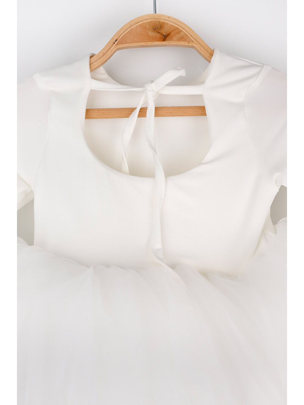 Ekru Tütü Etekli Kız Çocuk Balerin Elbise - Miranda-4