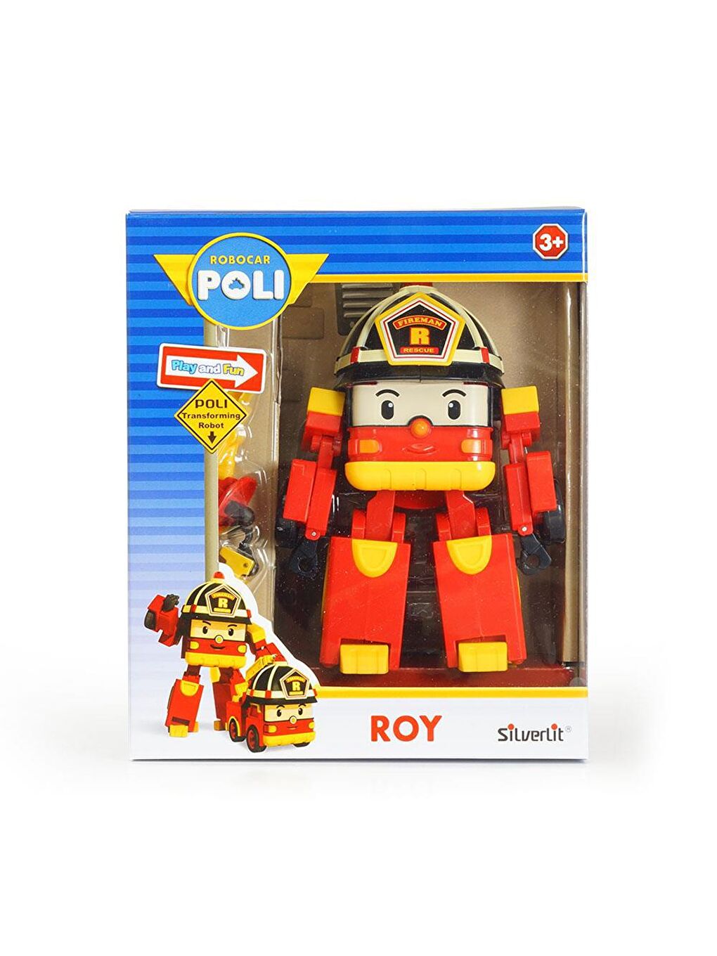 Silverlit Karışık Robocar Poli Işıklı Transformers Robot Figür - Roy - 3