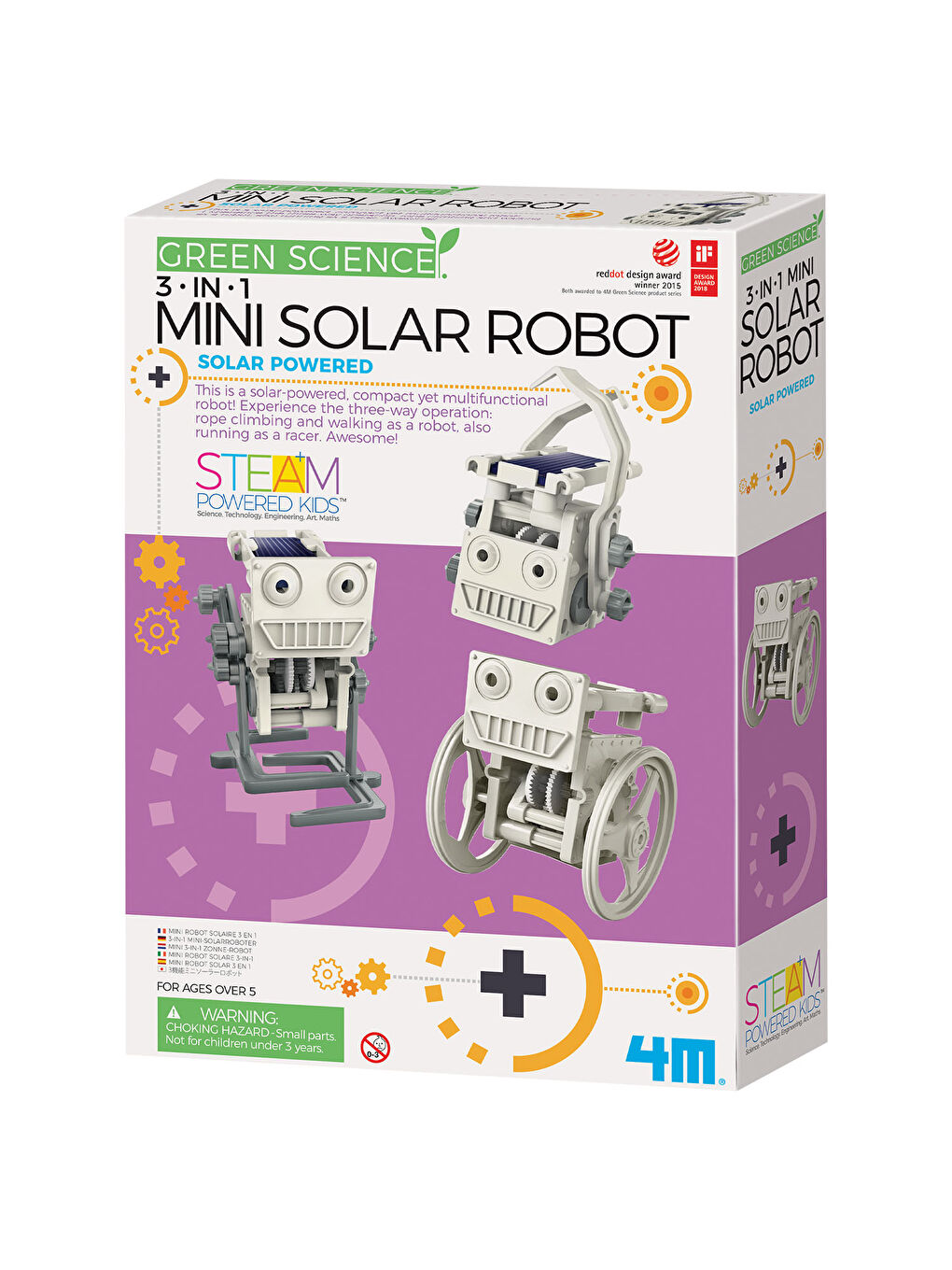 3-in-1 Mini Solar Robot 3377-1