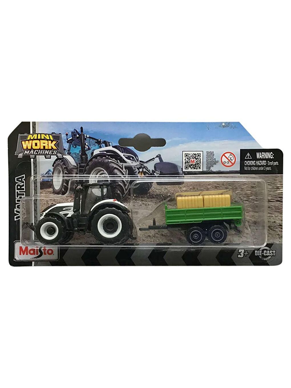 Maisto Karışık Mini Work Machines Traktör ve Römork Set-07 - 2