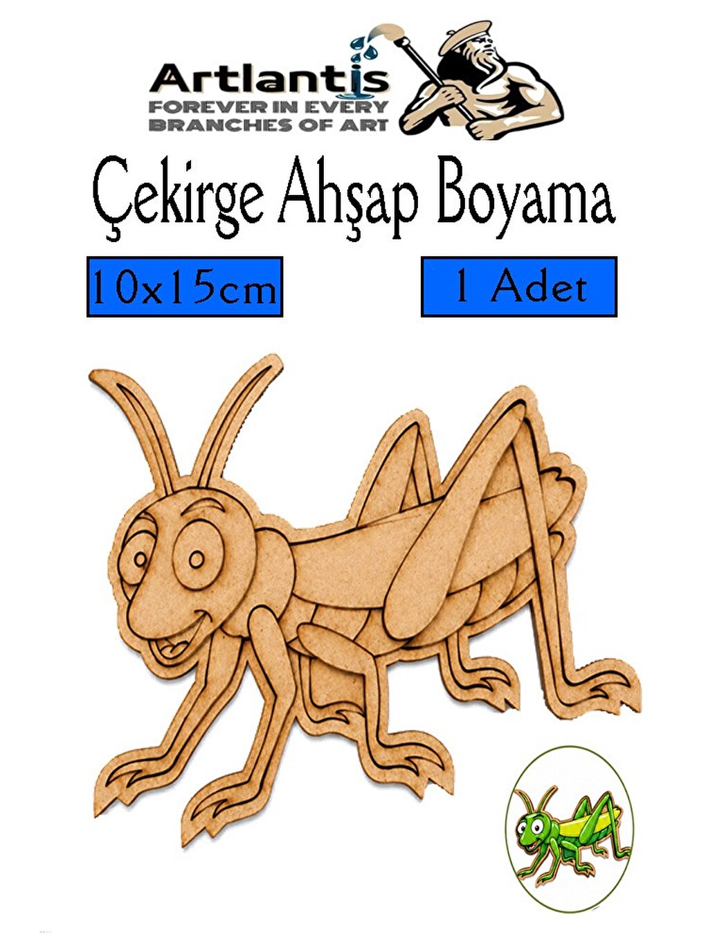 Ahşap Boyama Böcekler 1 Adet 10x15cm Boyama Böcek Figürleri Etkinlik Çocuk Gelişim Motor Beceri