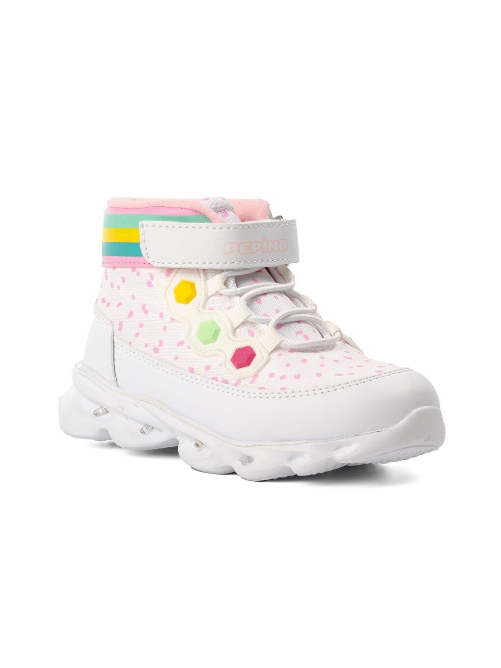 1342-P Beyaz-Pembe Kız Çocuk Bot-2