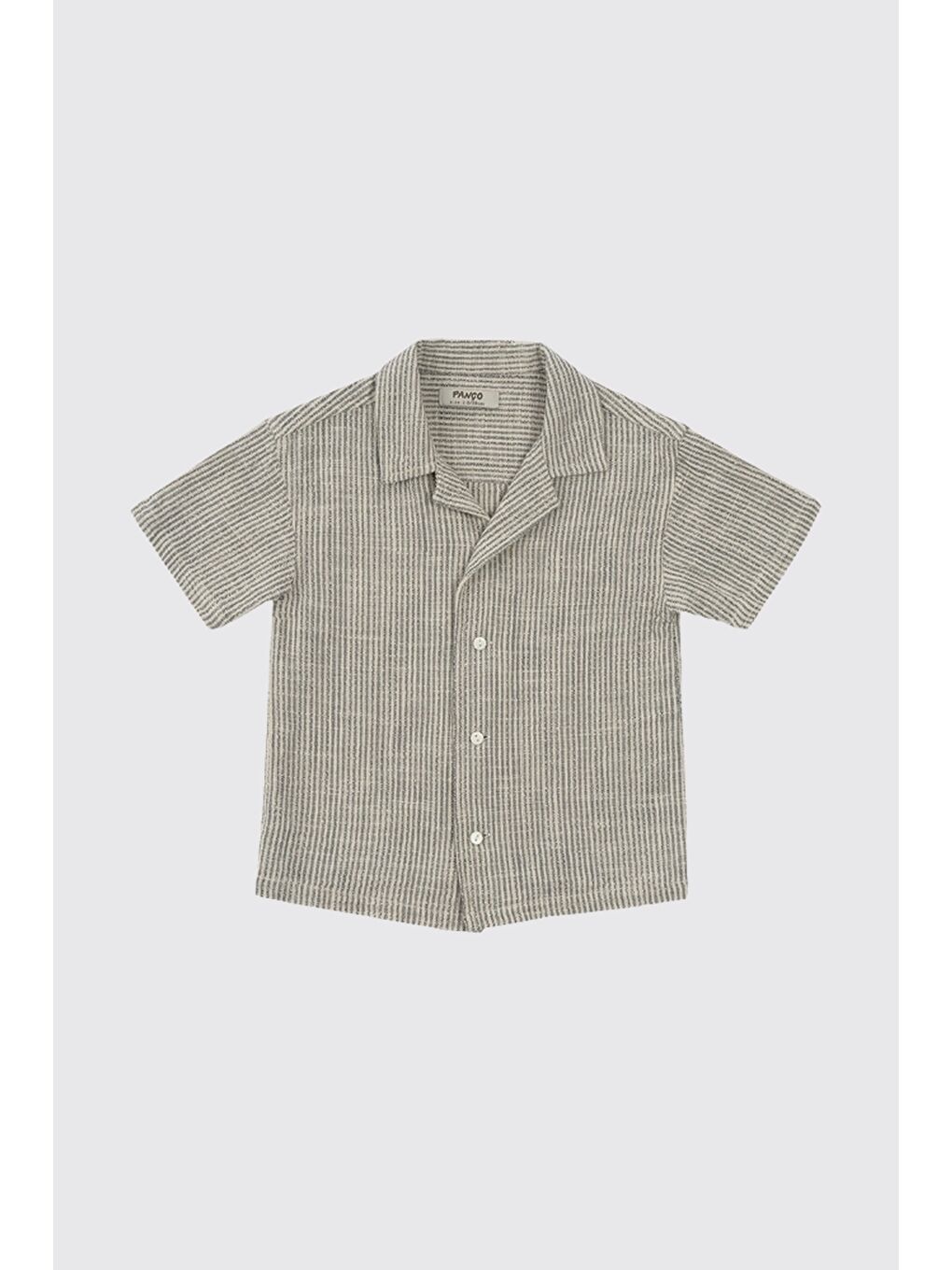 Erkek Çocuk Çizgili Gömlek Ekru-1