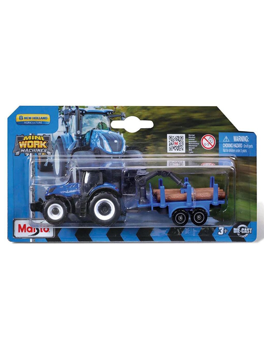 Maisto Karışık Mini Work Machines Traktör ve Römork Set-06 - 2