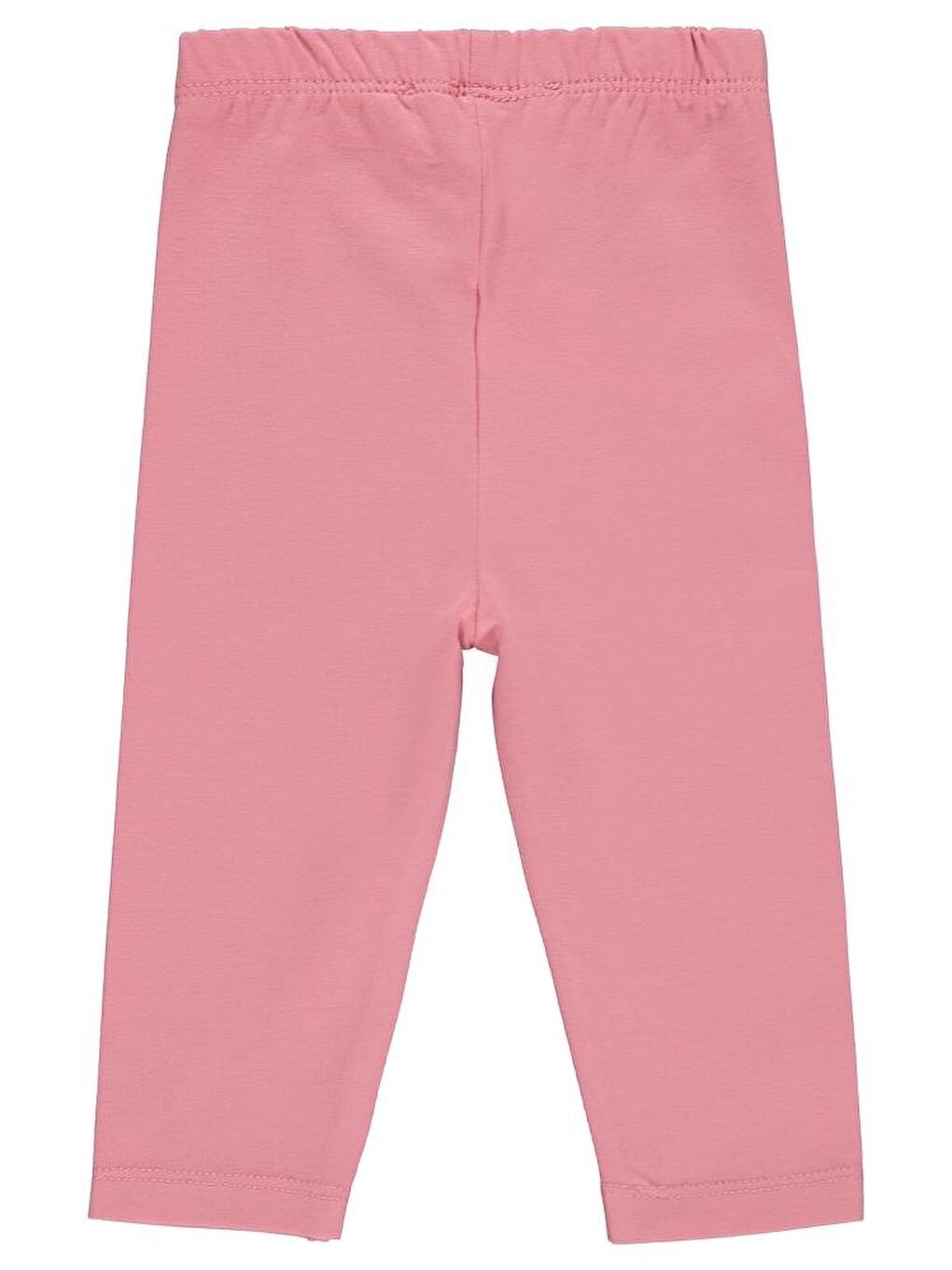 Pembe Baby Düz Model Yan Dikişsiz 6-18 Ay Uzun Tayt - Pudra 9-12 Ay