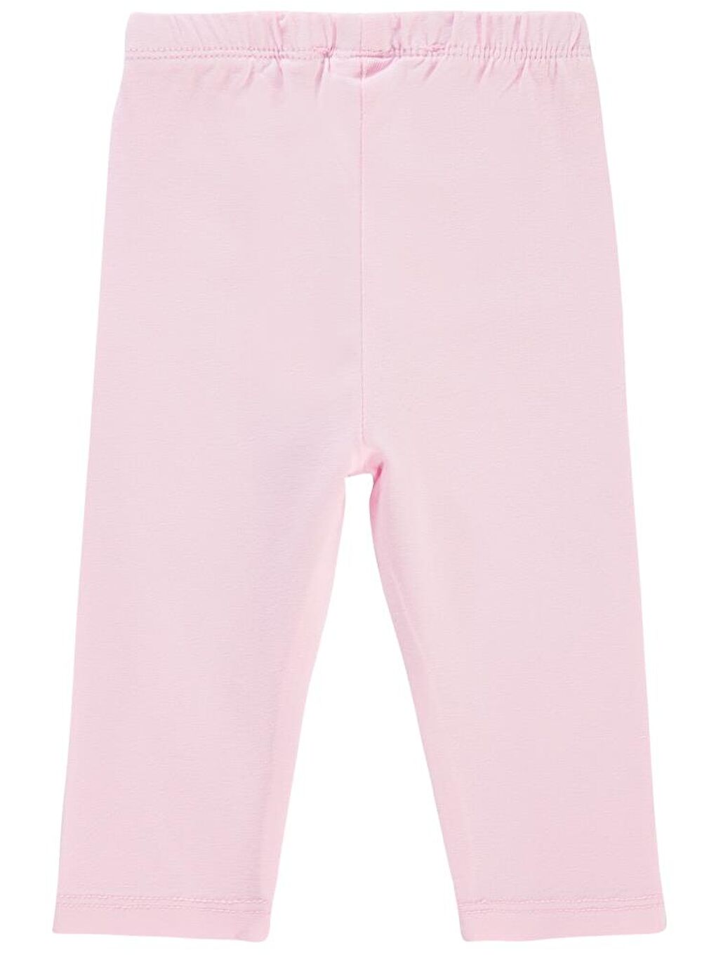 Baby Düz Model Yan Dikişsiz 6-18 Ay Uzun Tayt - Pembe 6-9 Ay-2