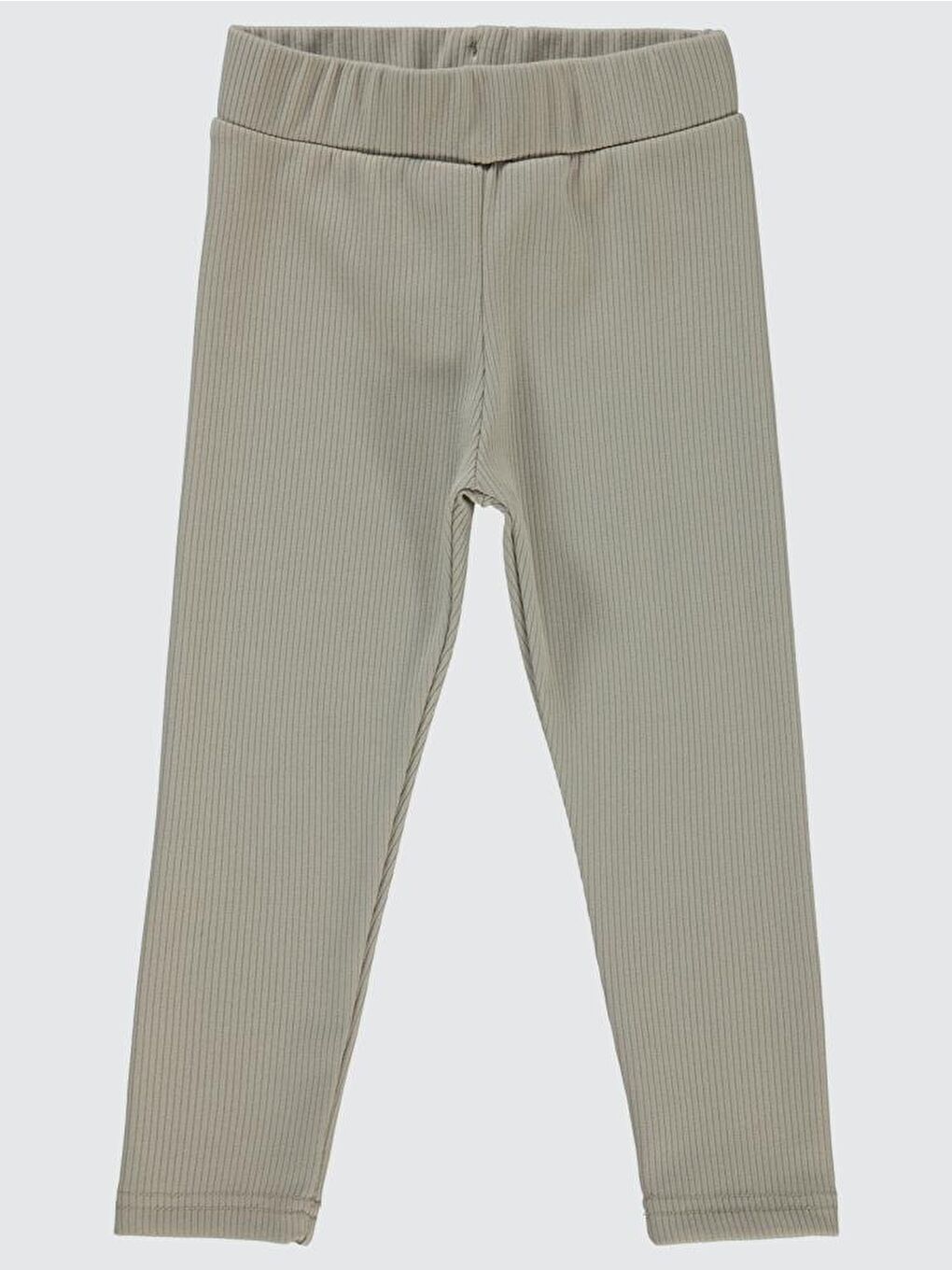 Girls Düz 2-5 Yaş Tayt - Bej 3-4 Yaş