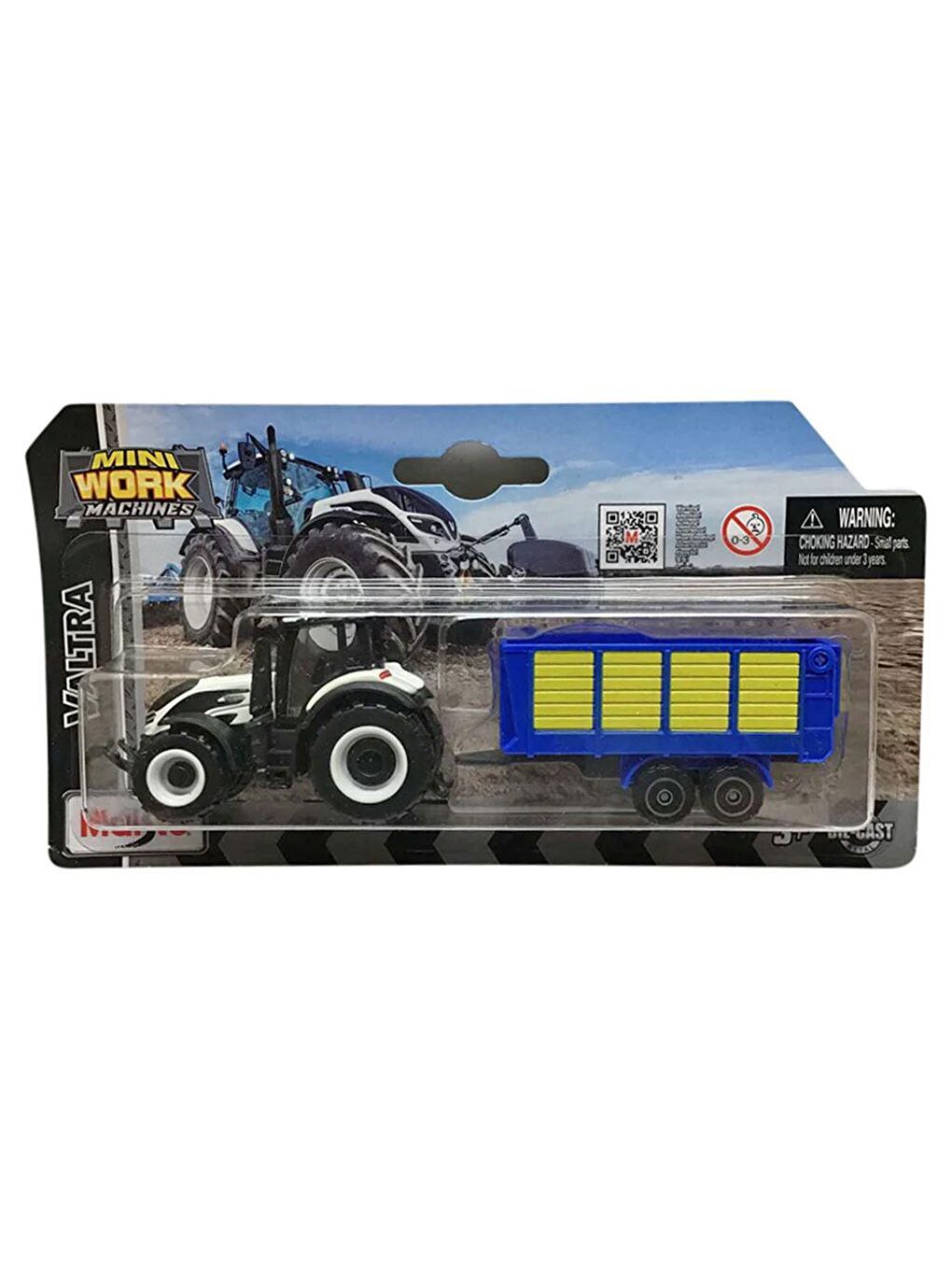 Maisto Karışık Mini Work Machines Traktör ve Römork Set-08 - 2