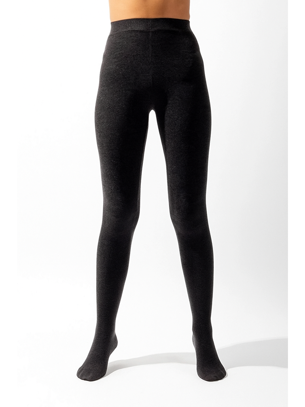 Kadın Yün  Soket Çorap Gri-Melanj.