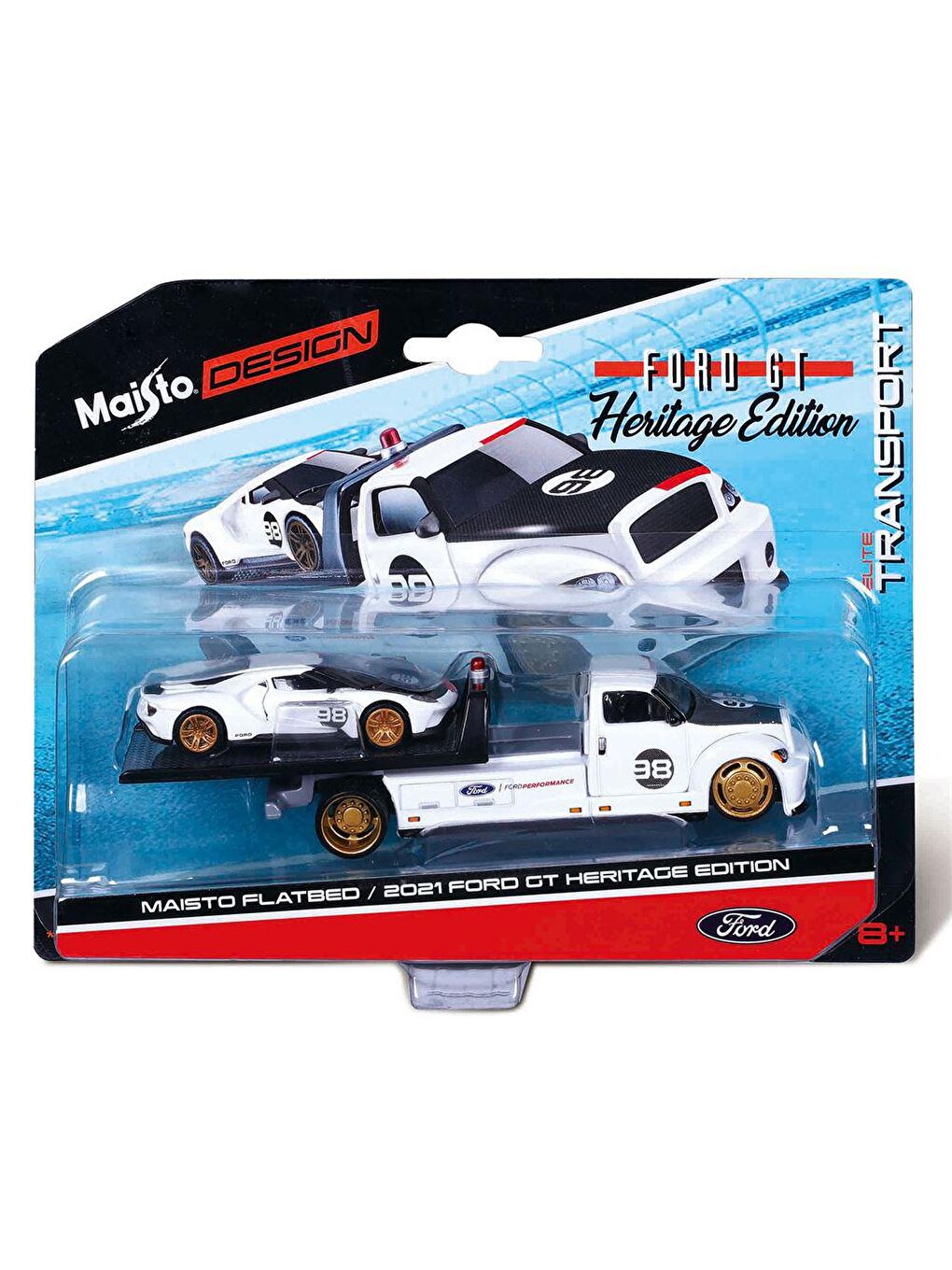 Maisto Karışık 2021 Ford GT Çekici ve Araç Set 1/64 59011 - 2