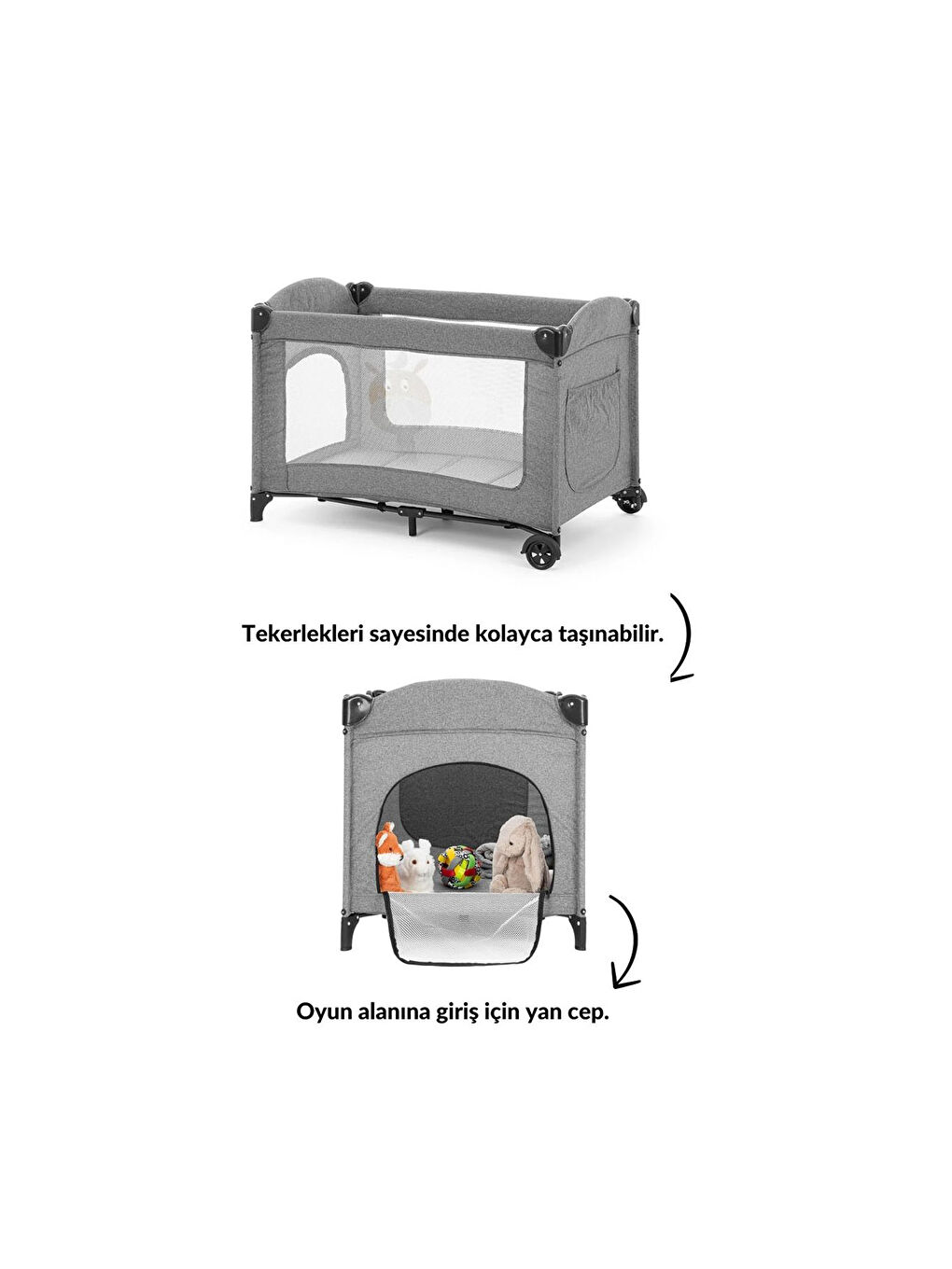 Oyun Parkı Gri 70x110cm-2