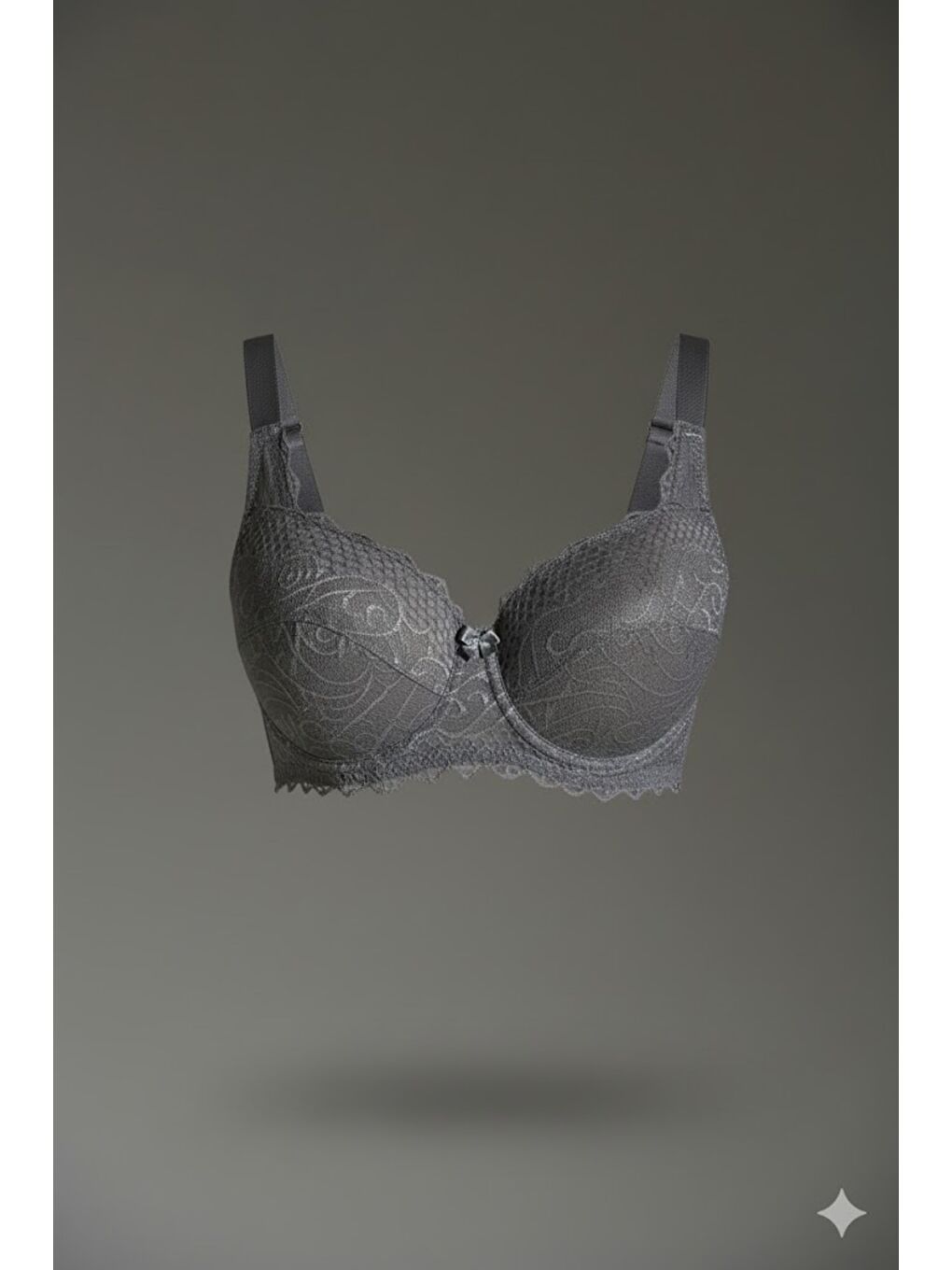 Desteksiz Sütyen C18040 Gri