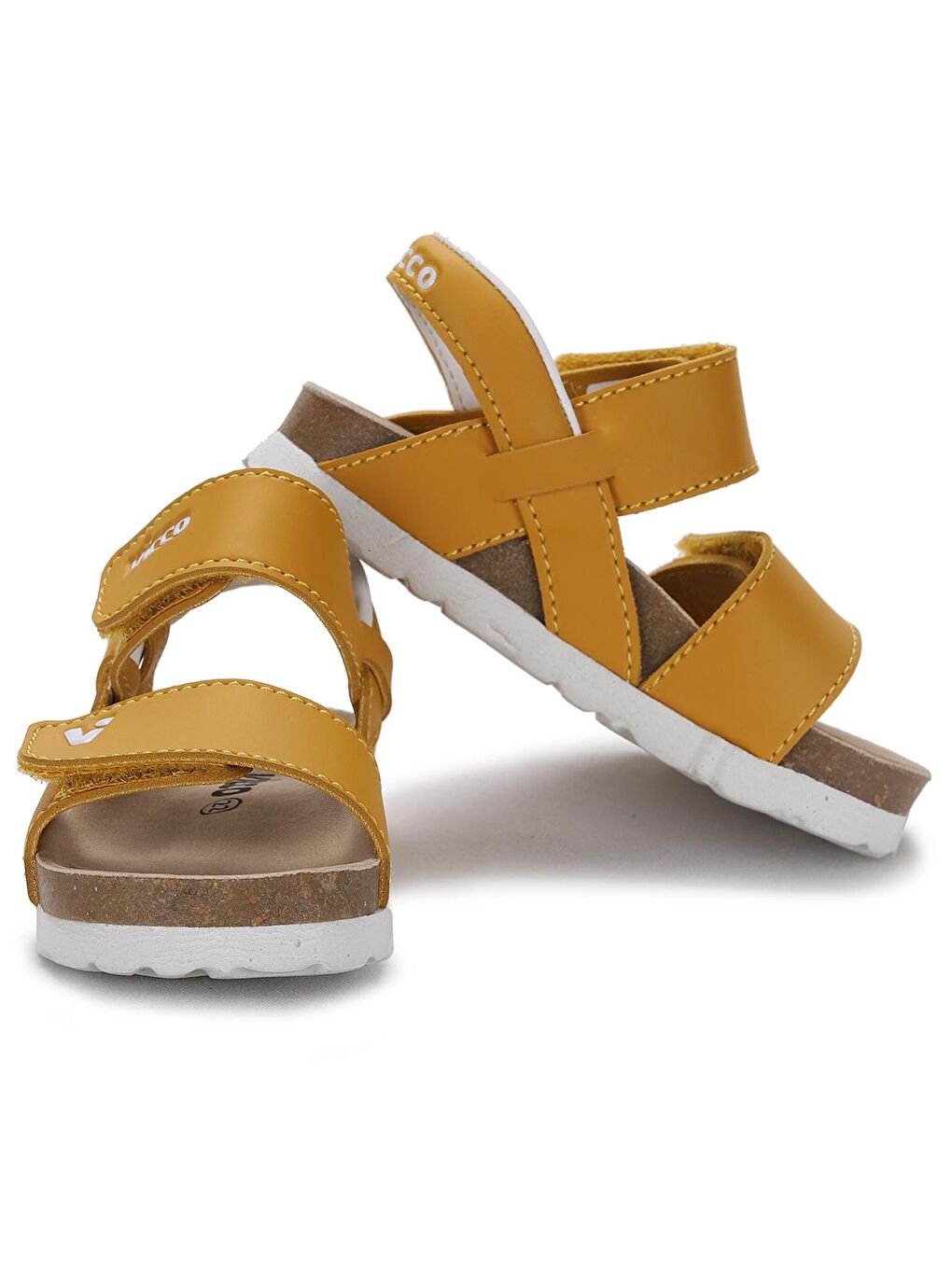 Sarı Misha Cırtlı Kız/Erkek Çocuk Sandalet Ayakkabı 321.22Y.178-1