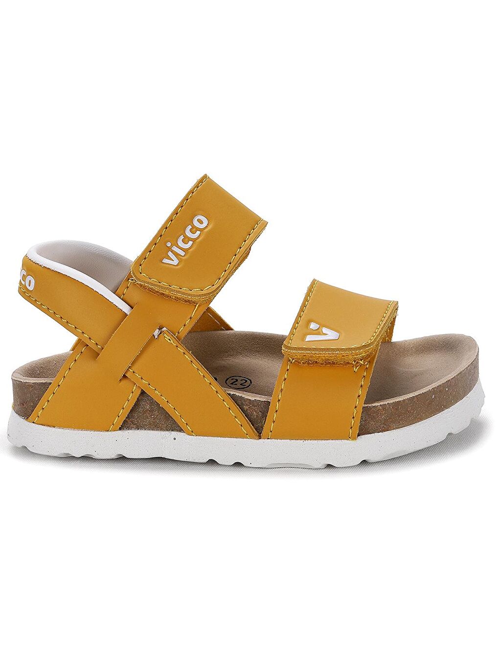 Sarı Misha Cırtlı Kız/Erkek Çocuk Sandalet Ayakkabı 321.22Y.178-3