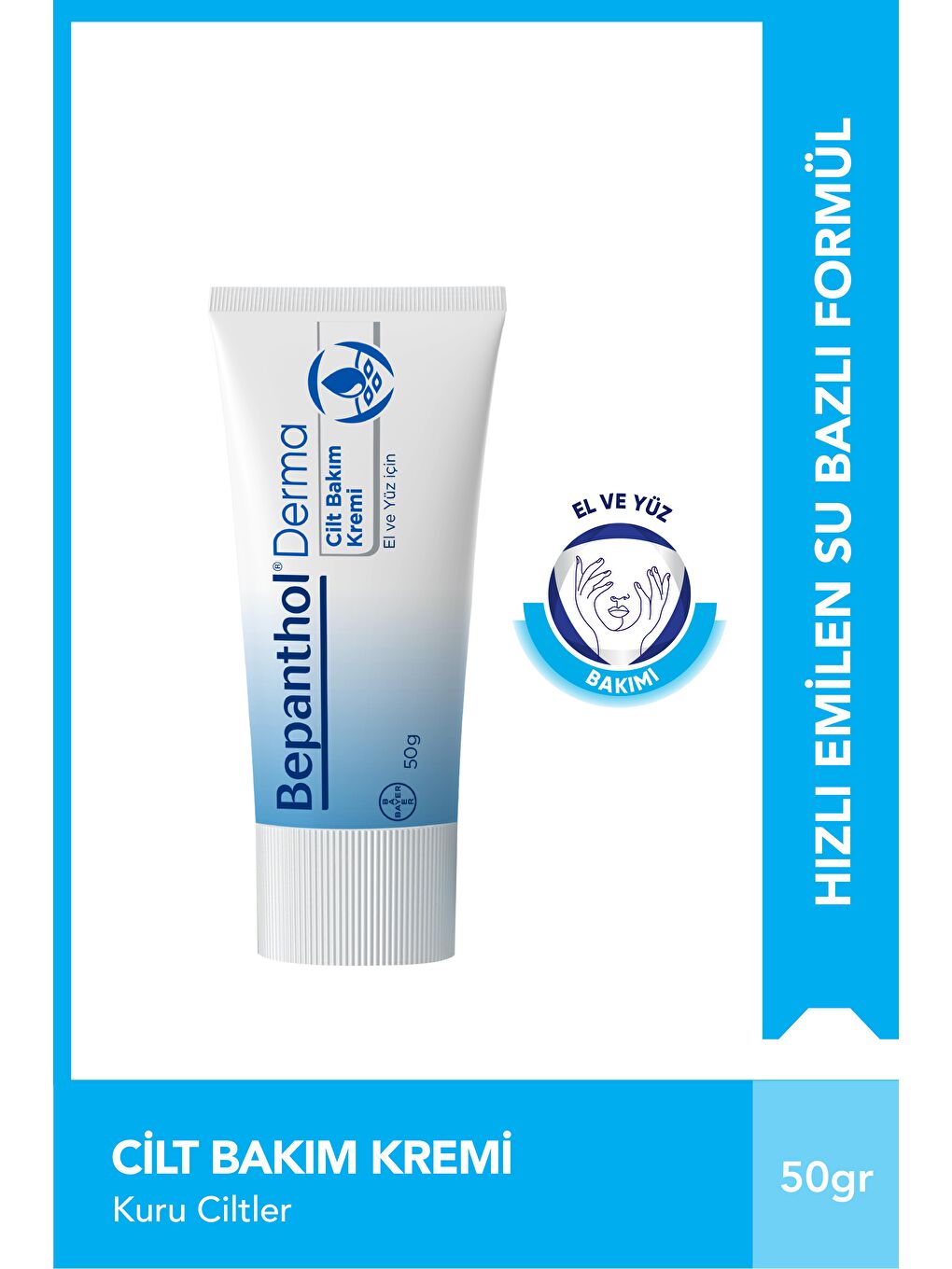 Bepanthol Derma Cilt Bakım Kremi 50g + Onarıcı Bakım Merhemi 50g + Bel Çantası Hediye - 2