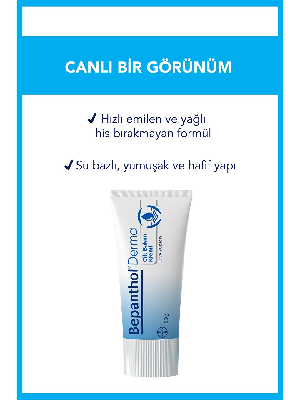 Bepanthol Derma Cilt Bakım Kremi 50g + Onarıcı Bakım Merhemi 50g + Bel Çantası Hediye - 4