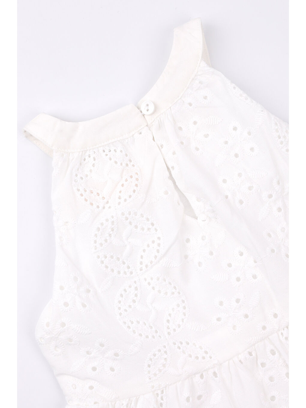 Ekru Kolsuz Fisto Kız Çocuk Elbise - Mardelle-4