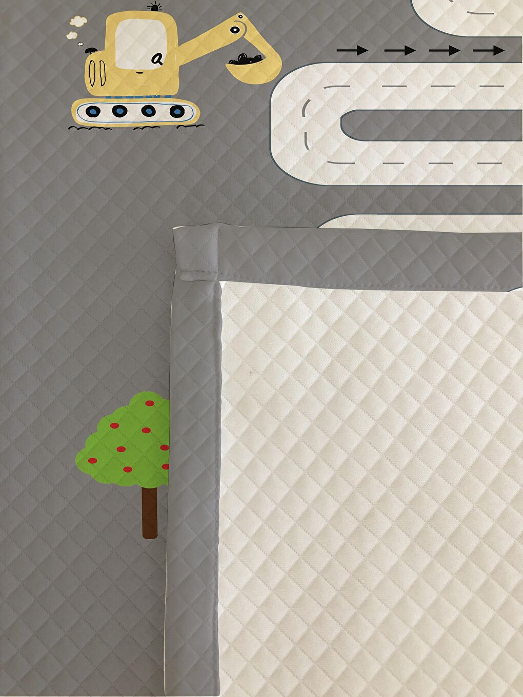 Karışık Yol Desen Tek Kişilik Çocuk Pike Takımı 160x220 cm-2