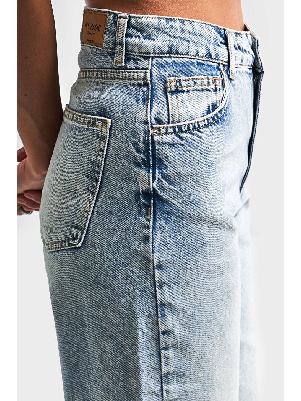 Mavi Kadın T.Kot Rengi Doris 4s5-80 Straight Fit Yüksek Bel %100 Pamuk İç Boy 80cm Denim Jean-2