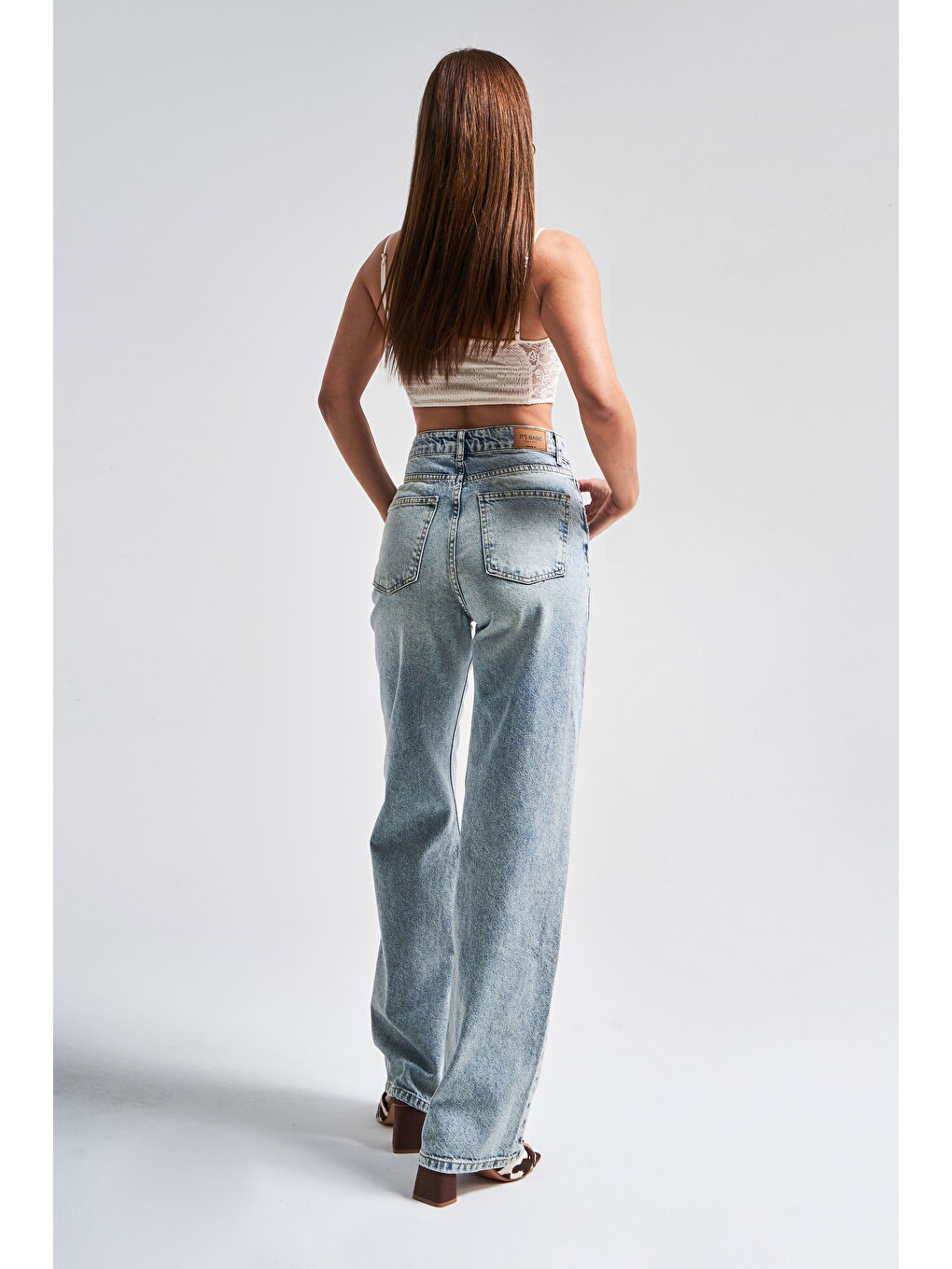 Mavi Kadın T.Kot Rengi Doris 4s5-80 Straight Fit Yüksek Bel %100 Pamuk İç Boy 80cm Denim Jean-4