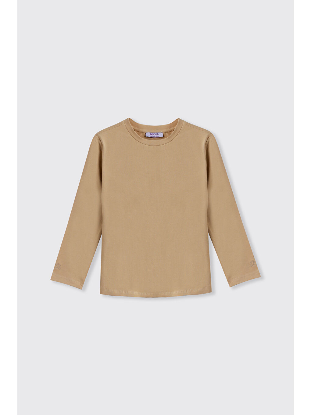 Kız Çocuk Uzun Kollu Bej Tişört